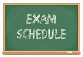 The Exam Schedule for third-year students